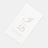 Serviette En Papier Mariage personnalisé, douche nuptiale/fiançailles (Coin)