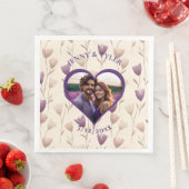 Serviette En Papier Mariage personnalisé | Modèle photo (En situation)