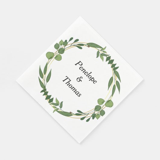 Serviette En Papier Mariage personnalisé ou serviettes de douche en vr (Coin)