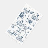 Serviette en papier Mariage personnalisée de la Ma (Coin)