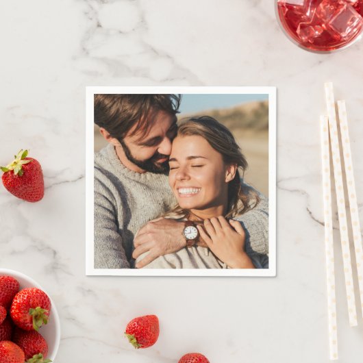 Serviette En Papier Mariage photo Couple (En situation)