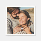 Serviette En Papier Mariage photo Couple (Devant)