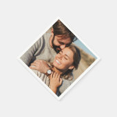 Serviette En Papier Mariage photo Couple (Coin)