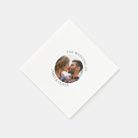 Serviette En Papier Mariage photo Couple Papier Napkin (Coin)
