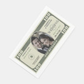 Serviette En Papier mariage photo de facture de 100 dollars (Coin)