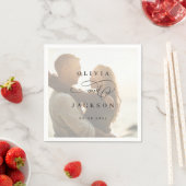 Serviette En Papier Mariage photo de script romantique simple (En situation)