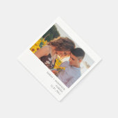 Serviette En Papier Mariage photo instantané ou Partie V2 (Coin)