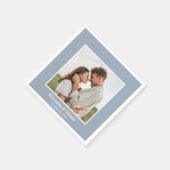 Serviette En Papier Mariage photo moderne (Coin)