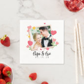 Serviette En Papier Mariage photo Napkin (En situation)