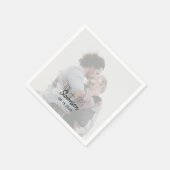 Serviette En Papier Mariage photo serviettes avec date (Coin)