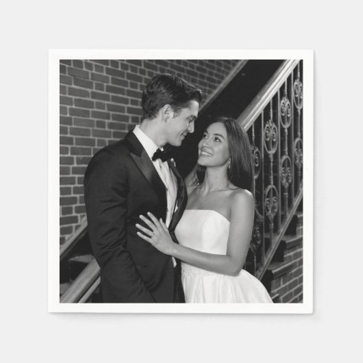 Serviette En Papier Mariage photo simple serviettes (Devant)