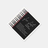 Serviette En Papier Mariage Piano Keyboard Fun Facts (Coin)