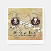 Serviette En Papier Mariage pirate (Devant)