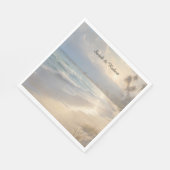 Serviette En Papier Mariage plage (Coin)