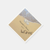 Serviette En Papier Mariage plage, Dollar de sable, Serviettes Starfis (Coin)