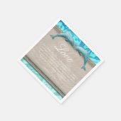 Serviette En Papier Mariage plage Dolphin Luau Party Amour nautique (Coin)