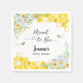 Serviette En Papier Mariage prévu abeille douche de mariée (Devant)