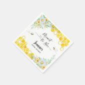 Serviette En Papier Mariage prévu abeille douche de mariée (Coin)