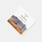 Serviette En Papier Mariage Ranch de Montagne Occidental (Coin)