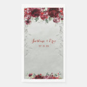 Serviette En Papier Mariage Red Peony Epiphany Vines (Devant)