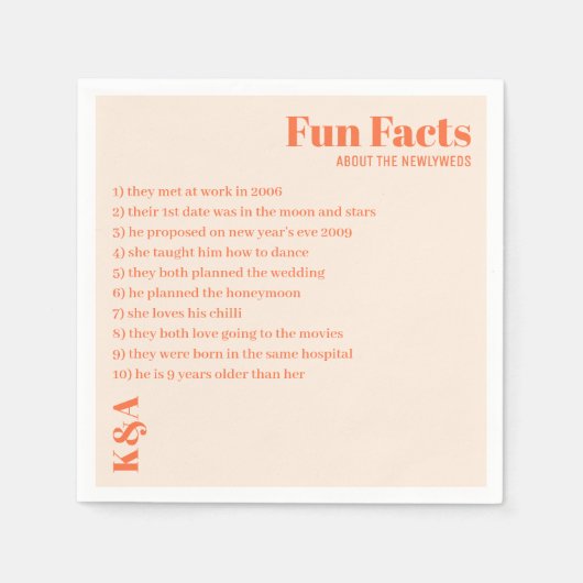 Serviette En Papier Mariage rétro de charme nostalgique (Devant)