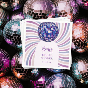 Serviette En Papier Mariage Rétro Groovy Disco