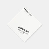 Serviette En Papier Mariage Rock and Roll Billetterie Concert Boarding (Coin)
