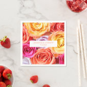 Serviette En Papier Mariage rose (En situation)