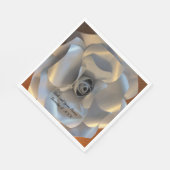 Serviette En Papier Mariage Rose en argent (Coin)