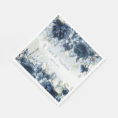 Serviette En Papier Mariage Rose en cascade 6 pouces Carré (Coin)