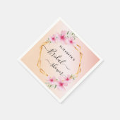 Serviette En Papier Mariage rose gold pailleté gouttes de glamour (Coin)