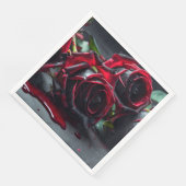Serviette En Papier Mariage Rose gothique (Coin)
