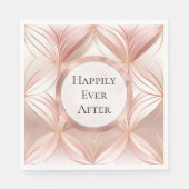 Serviette En Papier Mariage Rose Pearl (Devant)