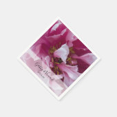 Serviette En Papier Mariage rose Peony (Coin)