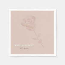 Mariage rose subtil et moderne