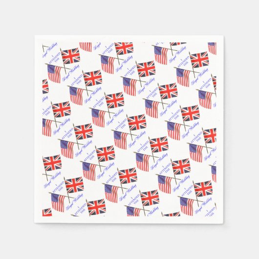 Serviette En Papier Mariage royal (Devant)