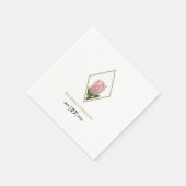 Serviette En Papier Mariage Russe King Protea (Coin)