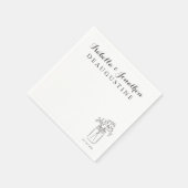 Serviette En Papier Mariage russe personnalisé Mason Jar (Coin)