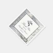 Serviette En Papier Mariage Rustic Silver Birch Tree (Coin)