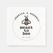 Serviette En Papier Mariage Rustique Meant To Bee (Devant)