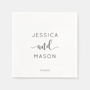 Serviette En Papier Mariage rustique Napkin Cocktail Napktail