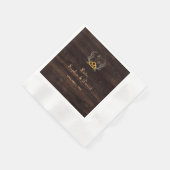 Serviette En Papier Mariage rustique Sunflower Antlers (Coin)