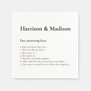 Serviette En Papier Mariage Serif noms Couple Fun Facts papier serviet