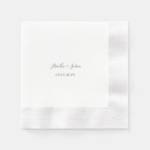 serviette en papier mariage, serviette en papier p
