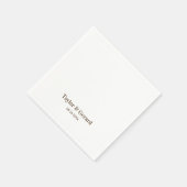 Serviette En Papier Mariage simple (Coin)