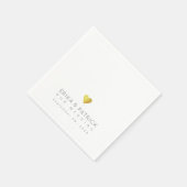 Serviette En Papier Mariage simple et élégamment conçu (Coin)