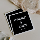 Serviette En Papier Mariage simple et élégant