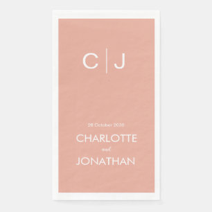 Serviette En Papier Mariage simple et moderne