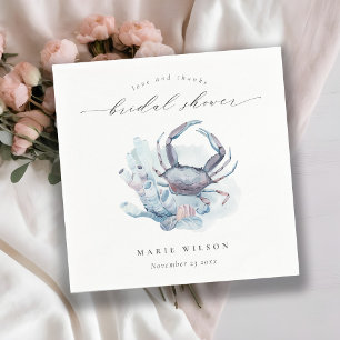 Serviette En Papier Mariage Sous-Marin Corail Nautilus Muted