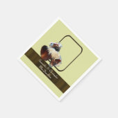 Serviette En Papier Mariage sur le thème équestre de cheval et de pone (Coin)